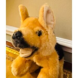 Steven Smith Stuffed Animal Brown Black German Shepard 9" Puppy Dog
